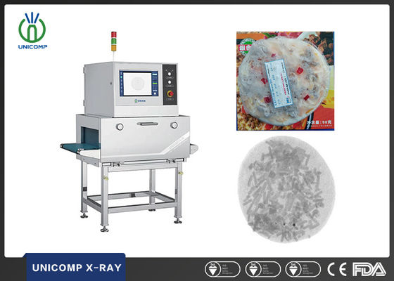 High Resolusion Food Scanner Machine Unicomp UNX4015N Detect Glass Ceramic Inside Beef PIZZA Prepared Frozen Food