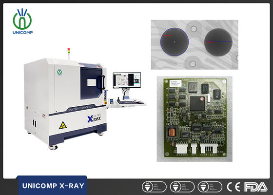 90kv X Ray Machine High Resolution Unicomp AX7900 With 5um Tube For BGA Bonding Wires Curvature Testing
